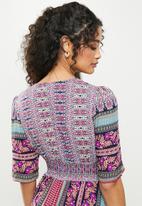 Stella Morgan - Border printed maxi dress - purple