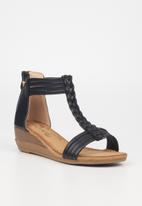 Butterfly Feet - Linah 2 wedge heel - black