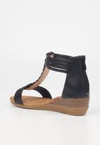 Butterfly Feet - Linah 2 wedge heel - black