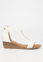Butterfly Feet - Linah 2 wedge heel - white