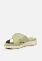 Butterfly Feet - Ella 1 slide sandal - green