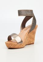 Butterfly Feet - Debra 2 wedge heel - pewter