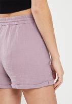 dailyfriday - Drawstring shorts - lilac