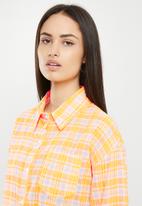dailyfriday - Check shirt - orange