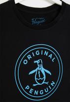 Original Penguin - Logo stamp short sleeve tee - black