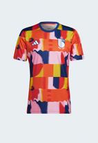 adidas Performance - Belgium Training T-shirt Pre Match World Cup 2022 - multicolor
