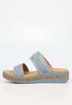 Butterfly Feet - Mieke 2 slide sandal - blue