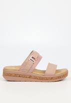 Butterfly Feet - Mieke 2 slide sandal - pink