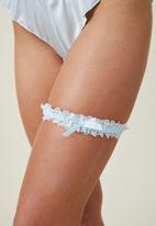 Cotton On - Satin lace garter - country air