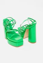 SISSY BOY - Truth or bare platform heel - green