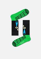 Happy Socks - Eye see you socks - black & green