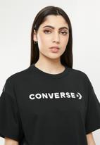 Converse - Strip wordmark relaxed tee - black