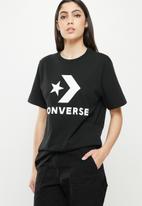 Converse - Standard fit star chev sh short sleeve tee - black