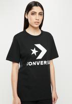 Converse - Standard fit star chev sh short sleeve tee - black