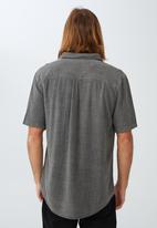 Cotton On - Ace short sleeve shirt - charcoal