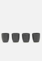 Urchin Art - Espresso mug set of 4 - grey