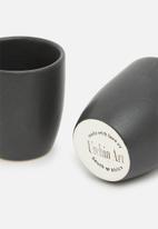 Urchin Art - Espresso mug set of 4 - grey