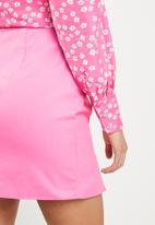 Glamorous - Side slit mini skirt - bubblegum pink