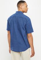 Only & Sons - Onsbeck short sleeve denim shirt - mid blue