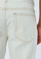 Cotton On - Slim straight jean - white