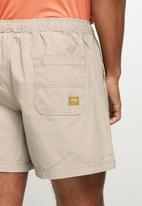 JEEP - Wing elasticated rugby short - khaki