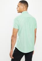 Superdry. - Vintage oxford short sleeve shirt - botanical green