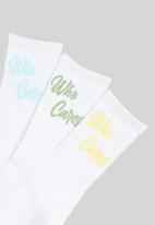 Only & Sons - Onspirson who cares 3-pack tennis sock - white 