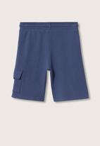 MANGO - Bermuda shorts rooibos - blue