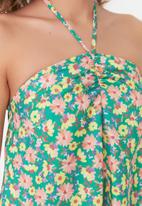 Trendyol - Floral halter maxi dress - multi