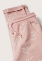 MANGO - Printed jogger trousers - pale pink