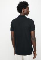 Superdry. - Classic pique short sleeve polo - black