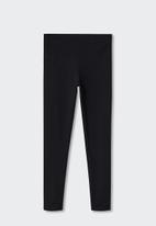 MANGO - Essential cotton leggings - black