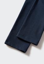 MANGO - Essential cotton leggings - navy