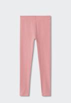 MANGO - Essential cotton leggings - pink