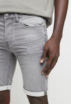 Only & Sons - Ply regular fit shorts - grey denim