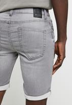 Only & Sons - Ply regular fit shorts - grey denim