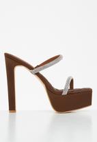 Rock & Co - Lava 1 platform mule heel - chocolate