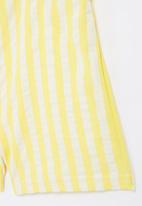 POP CANDY - Girls check playsuit - yellow