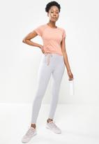 dailyfriday - Ruched short sleeve T-shirt - pink