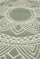 H&S - Lattice outdoor rug - green