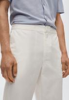 MANGO - Golo trousers  - white
