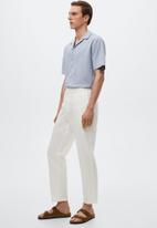 MANGO - Golo trousers  - white