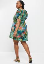 AMANDA LAIRD CHERRY - Plus moreland dress - multi-colour floral