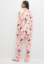 Superbalist - Sleep shirt and pants set - pink abstract
