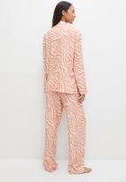 Superbalist - Sleep shirt and pants set - tonal zebra