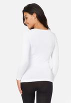 BOODY - Long sleeve top boody - white