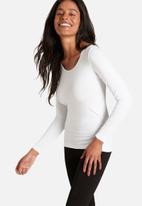 BOODY - Long sleeve top boody - white
