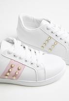 dailyfriday - Jamie pearl sneakers - white & pink