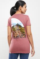 The North Face - W short sleeve graphic tee - wild ginger