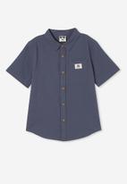 Cotton On - St tropez short sleeve shirt - vintage navy wash